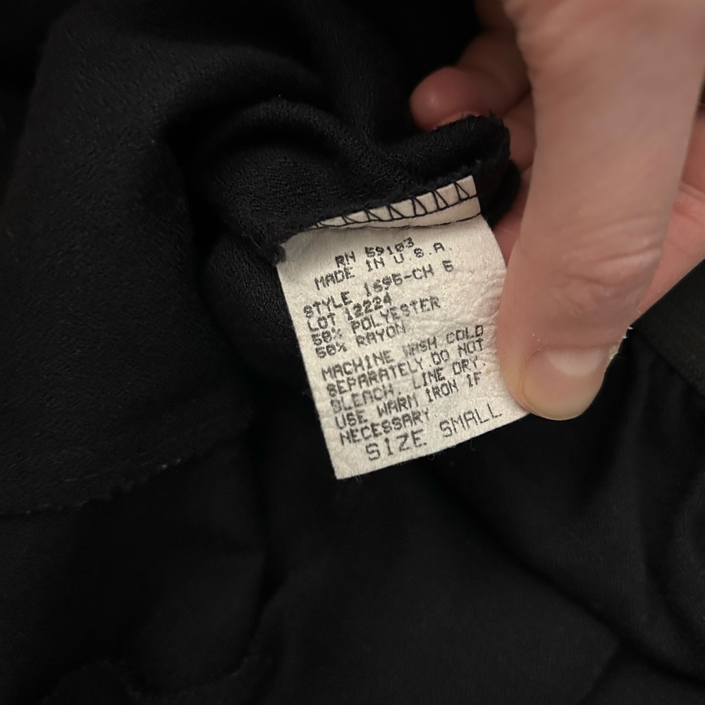 Vintage Black Button-Up Vest - Picture 3 of 3